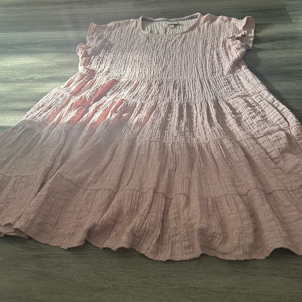 Pink Ruffled Dress / tunic top - Picture 4 of 4